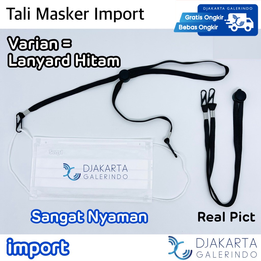 Tali Makser / Lanyard Masker / Gantungan Masker / Strap Masker / Kalung Masker Import