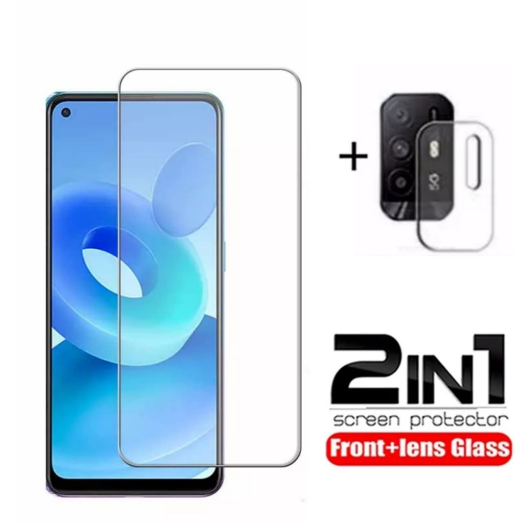 PAKET Tempered Glass OPPO A95 5G Tempered Glass Layar dan Tempered Glass Camera Handphone Clear