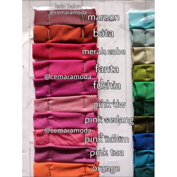 Kain balon / kain jersey balon melar PER 0.5KG / kain kerudung hijab jilbab syari baju muslim jersy jersey jersi