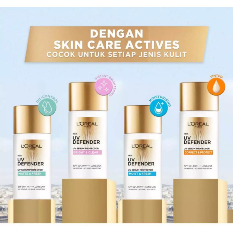 LOREAL UV Defender Serum Protector Sunscreen SPF 50+ | Sun Screen Sun 15ml (TUBE) by AILIN