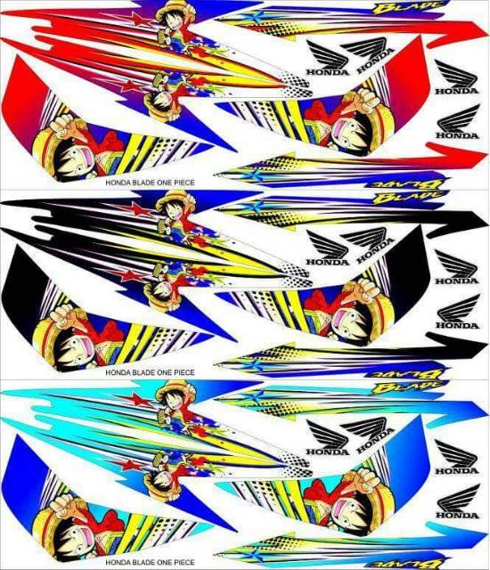 Striping New Blade 125 Fi Variasi Honda Sticker Motor Stiker