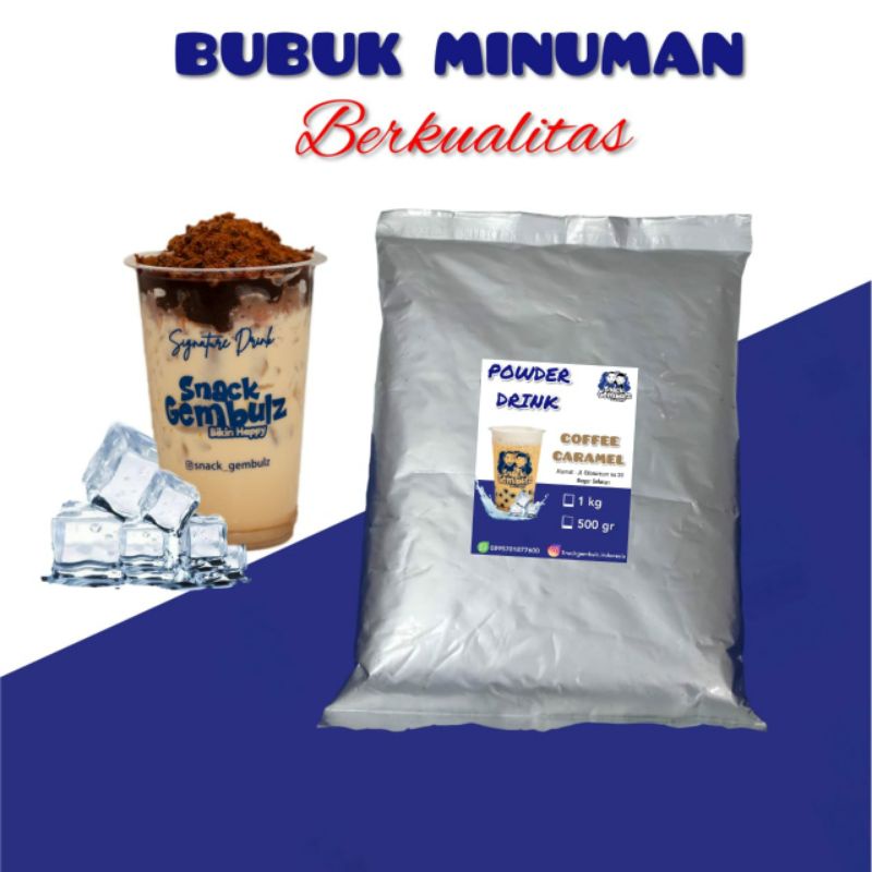 

Coffe Caramel/1000gram/500gram/Serbuk/Powder/Bubuk Minuman Rasa Kekinian