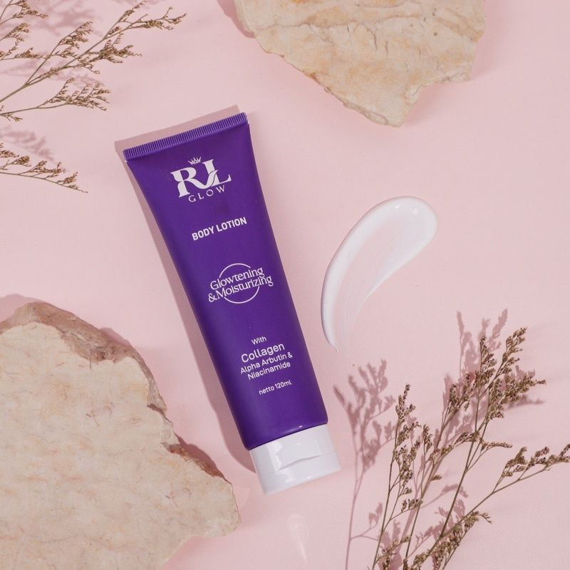 RL GLOW BODY LOTION PEMUTIH BADAN AMPUH MEMUTIHKAN KULIT /MEMUDARKAN BEKAS