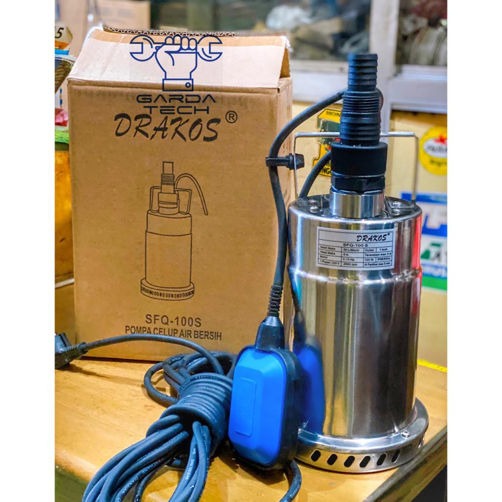 Pompa Air Celup Submersible Pump Drakos SFQ-100 Stainless 1 Inch