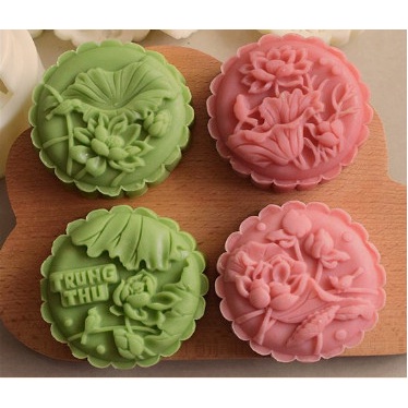 MC-150 Cetakan Mooncake Motif Flower Trumpet