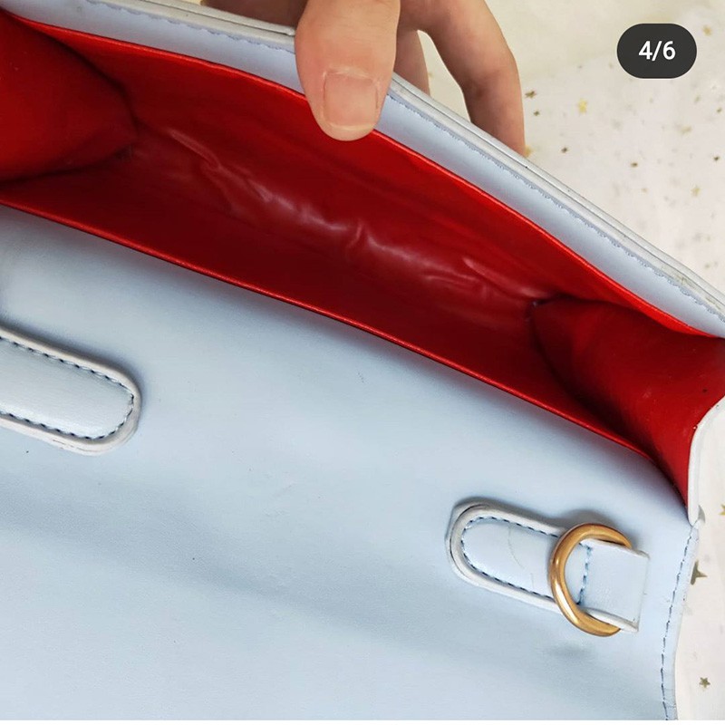 tas import wanita selempang sling bag cewek kulit pu tali rantai murah