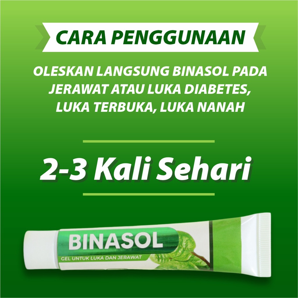 BINASOL Gel Obat Luka Diabetes Luka Bakar Luka Nanah Luka Basah Jerawat Dan Obat Kulit