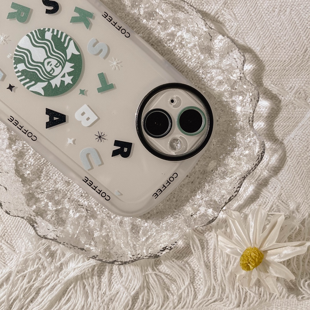 Case Pelindung Bahan TPU Desain Starbucks Untuk iPhone 11 13pro 13prm iPhone 12 7Plus xs 8Plus XR 7 8 XR 11pro xs Max 12Pro Max