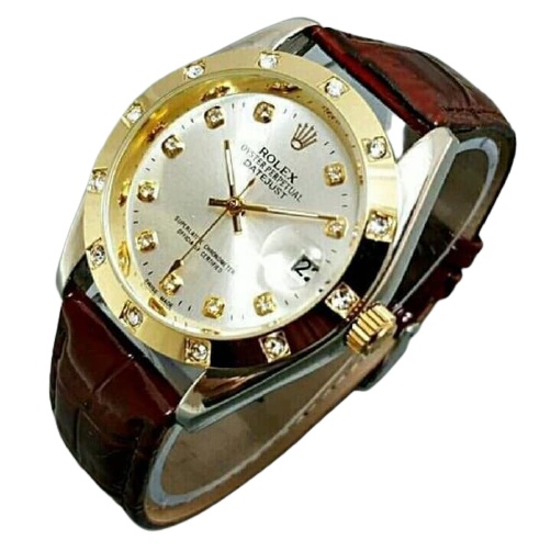 Jam Tangan Rolex Oyster Perpetual Date Kulit Jam Tangan Automatic Jam Automatic