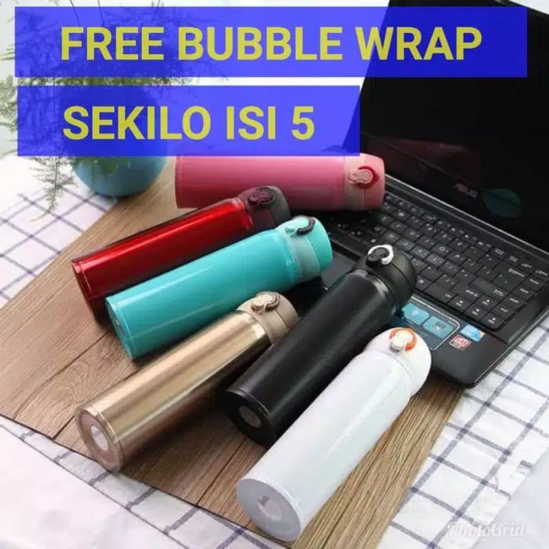 TERMOS NIAGARA 500ML/TERMOS KANCING POLOS STAINLESS