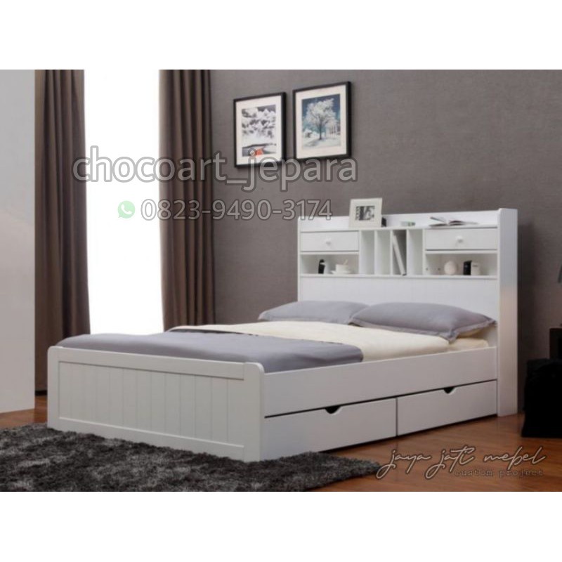 Dipan tingkat / dipan anak dipan minimalis laci - dipan anak - dipan minimalis duco