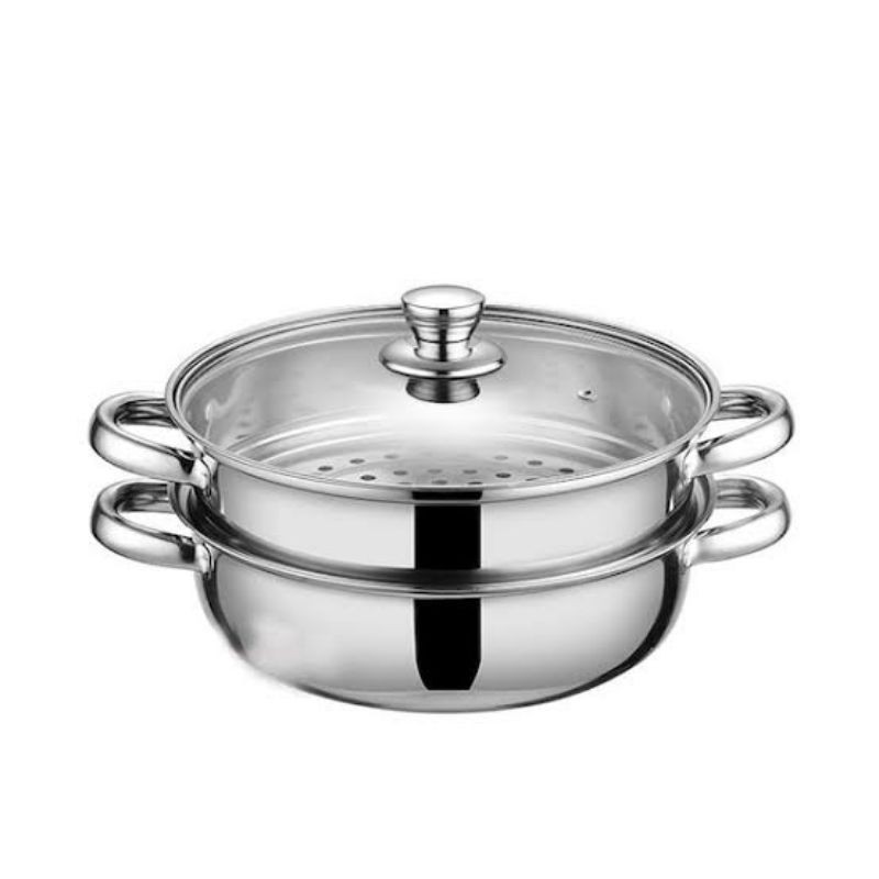Dandang Steamer Panci Kukus Stainless 28-Steamer Pan