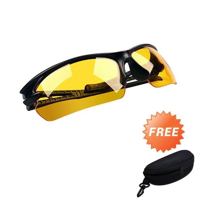 Obral Kacamata Motor Berkendara Night Driving Glasses Aa Free Hardcase Shopee Indonesia