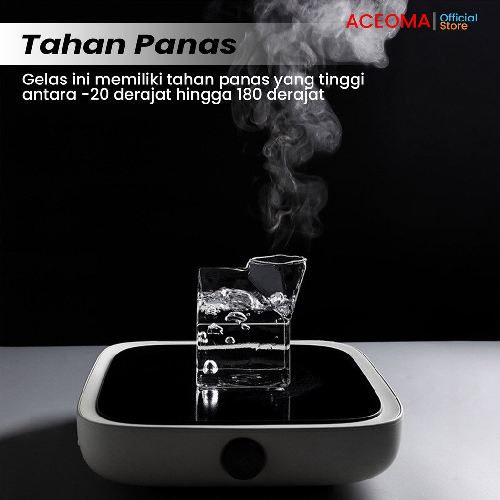 Gelas Susu Kaca Estetik Unik Lucu Bentuk Kotak Design Milk Box Aesthetic-3