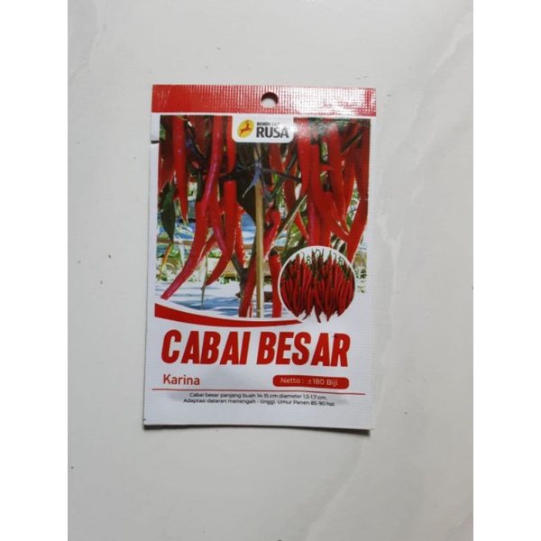 Benih Cabe Besar  [Karina] Cap Rusa Kemasan Kecil/Small Pack