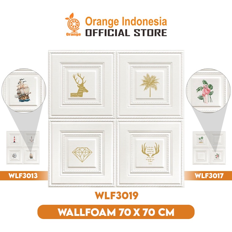 Wallpaper 3D Foam Wallpaper Timbul 3 Dimensi Tebal Wallfoam Dekorasi Rumah Premium High Quality GOSHOP88