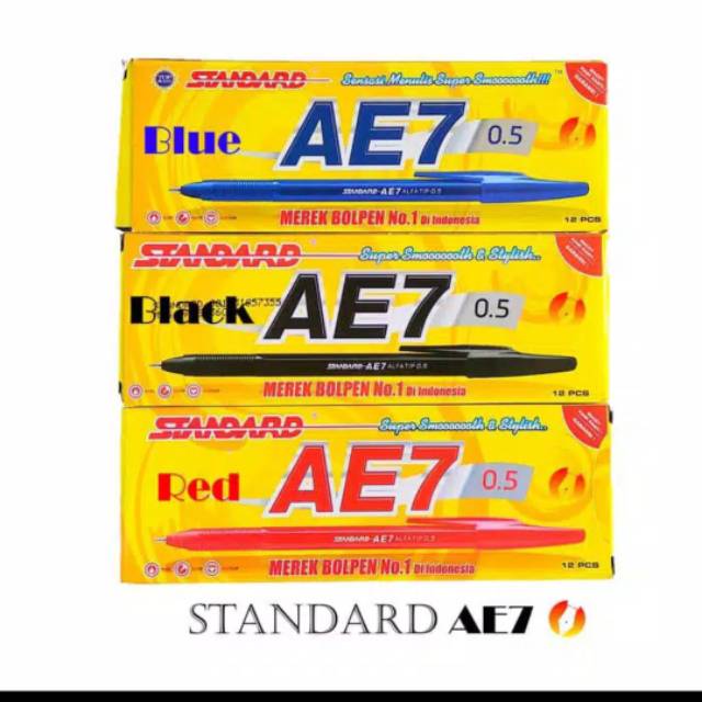 

Pulpen STANDARD AE7 ISI 12 BIJI
