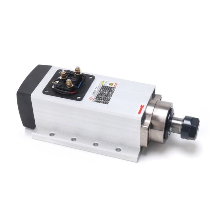 Zaiku CNC Square Spindle Motor 1.5KW ER20 Air Cooling