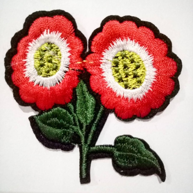 Patch bunga / bordir bunga / aplikasi baju