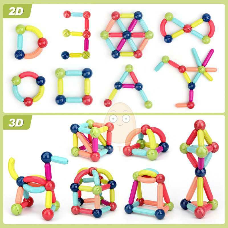 Tudou Mainan Rakit Kreasi Magnetic Building Block 25 PCS