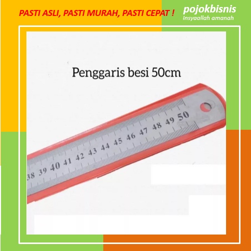 PENGGARIS BESI / PENGGARIS STAINLESS JOYKO 50cm / STAINLESS STEEL RULER