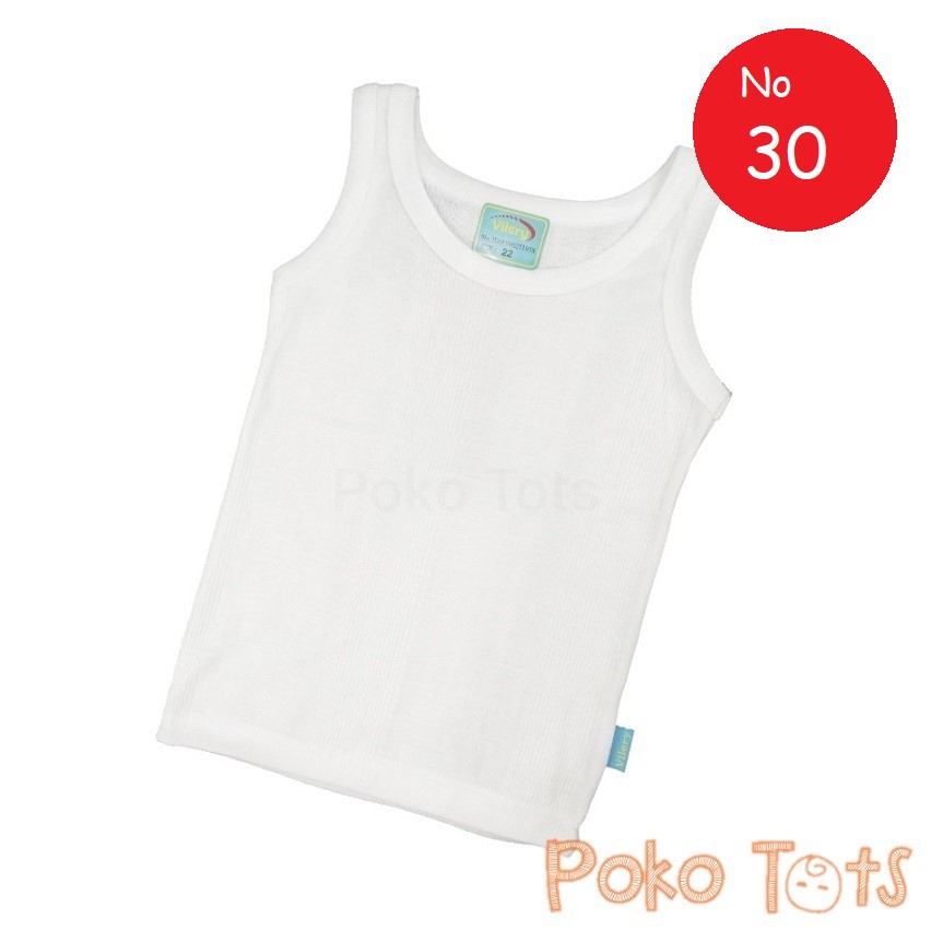 Vilery Singlet Anak Ukuran 30 Kaos Dalam Lembut