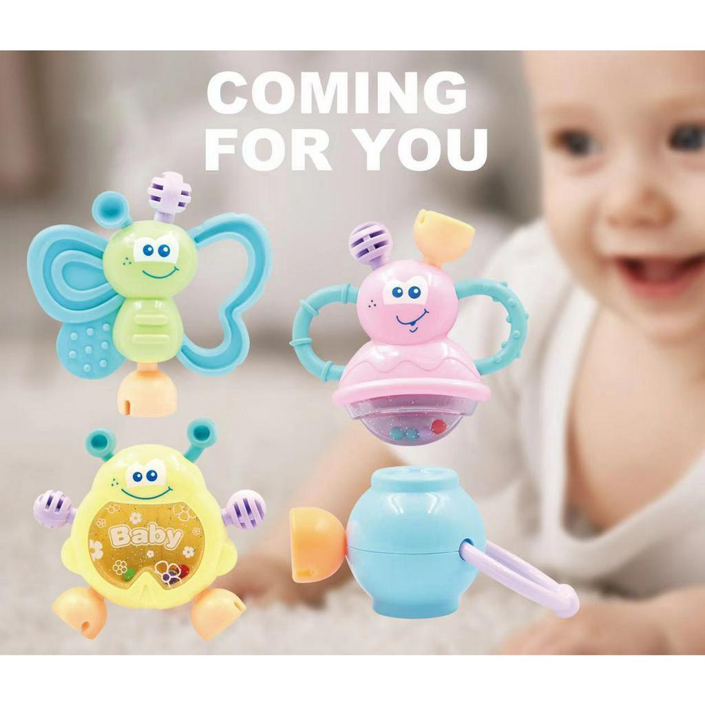 Baby Teether Rattle Teething 7PC Kit Mainan Gigitan Bayi Gigitan Bayi Teether Mainan Bayi 6 Bulan L324