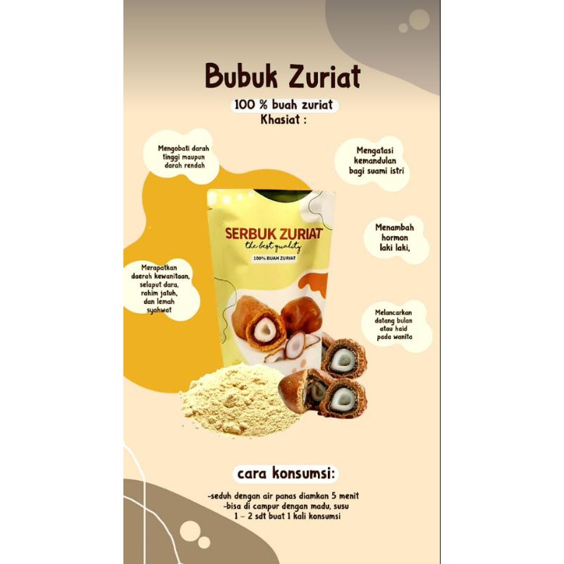 Serbuk Zuriat Asli Mesir 1 kg / Bubuk Zuriat / Promil / Serbuk Buah Zuriat Asli