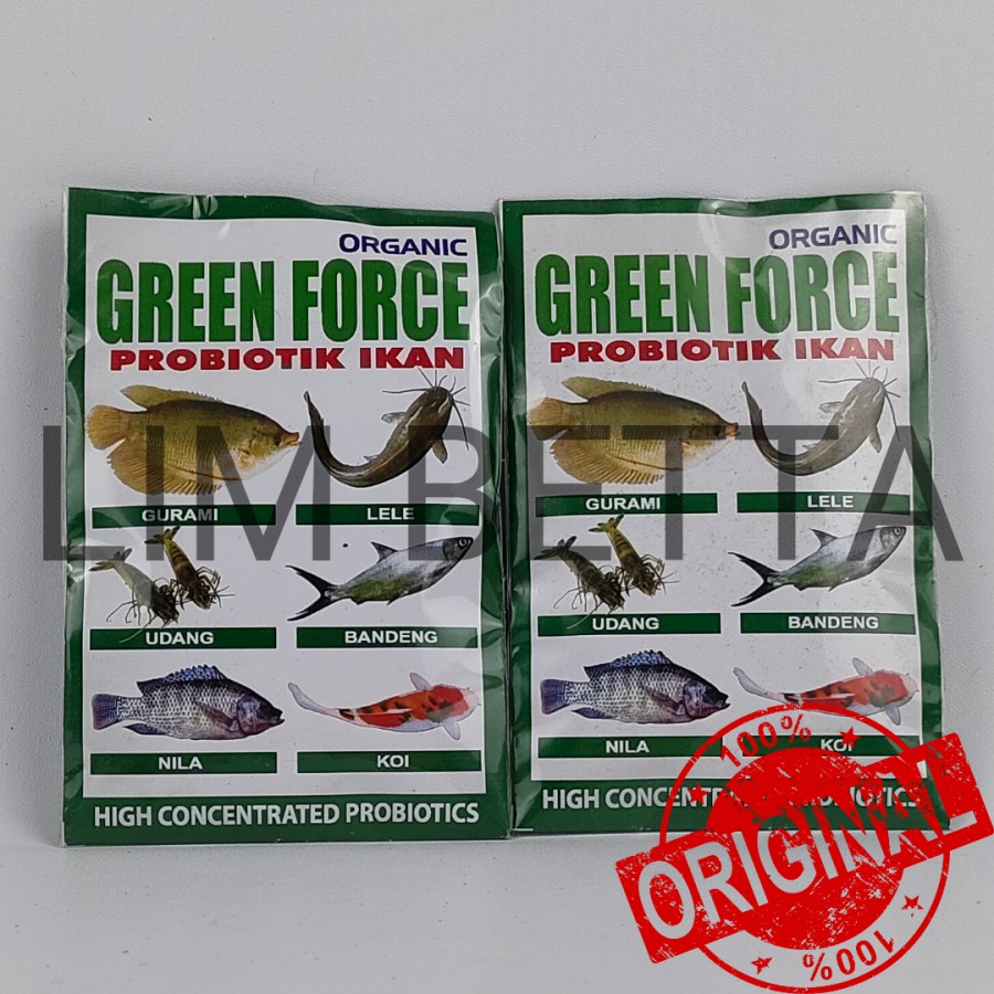 GREEN FORCE 20 GRAM / PROBIOTIK IKAN