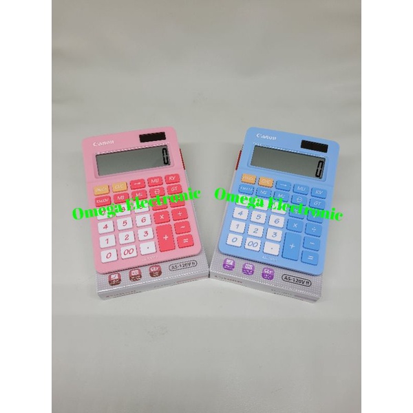 Canon AS-120V Calculator Desktop Kalkulator Meja Kantor Stylish Warna Warni Colorful AS 120V