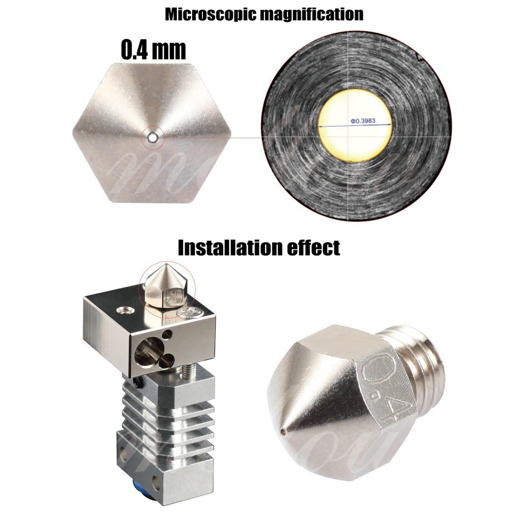 Original Mellow NF-MK8 Plated Copper Nozzles Durable High Performance