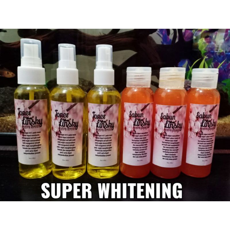 SABUN &amp; TONER LISNKY BENING SUPER WHITENING