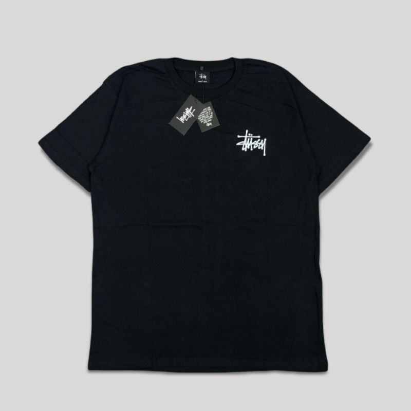 KAOS STUSSY BASIC FULL TAG | T-SHIRT STUSSY MIRROR 1:1 PREMIUM