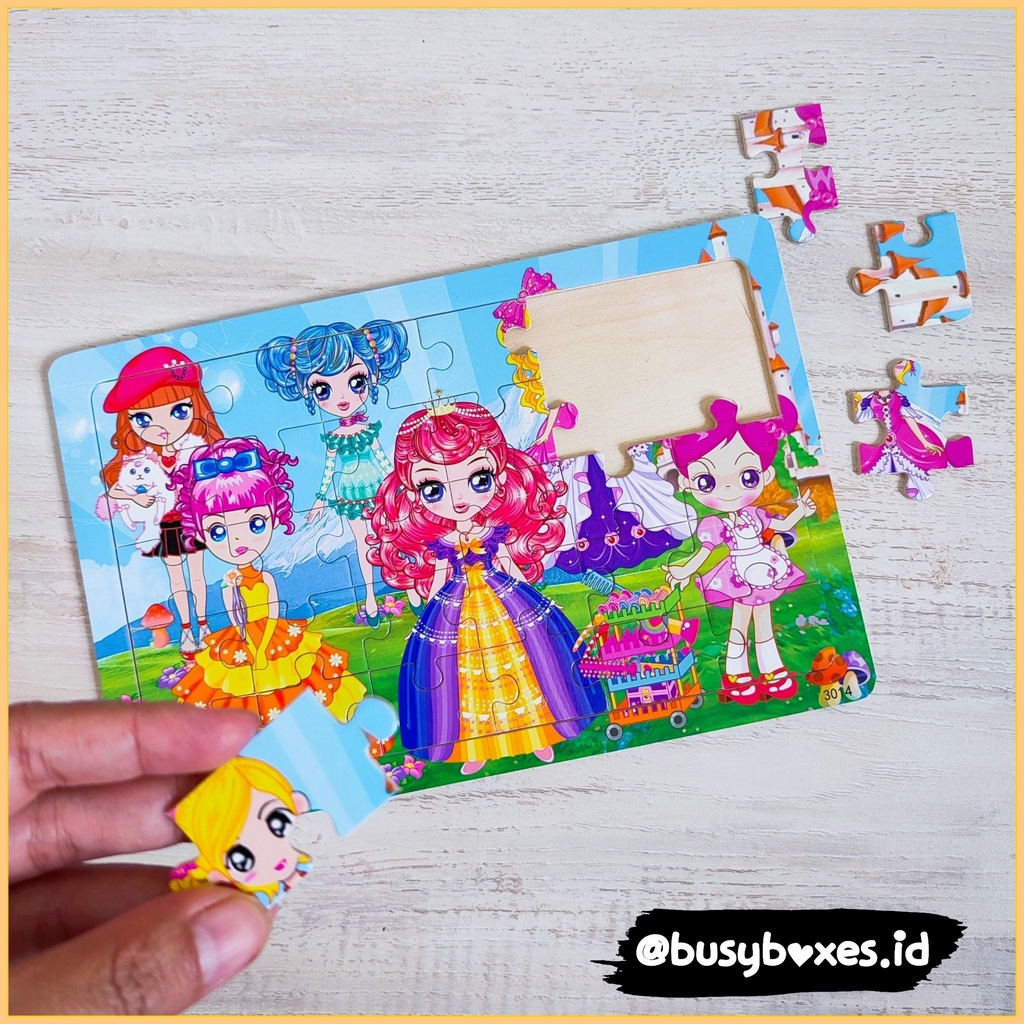 [busyboxes.id] Mainan Edukasi Puzzle Princess Mainan anak Perempuan Mainan Montessori