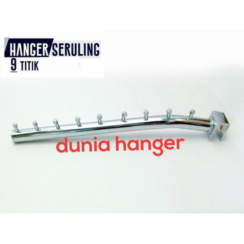 Hanger Suling U 9 paku TEKUK