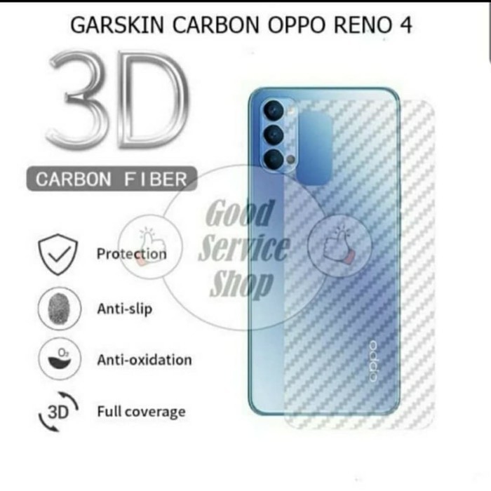 Back Skin Carbon Reno 4 - Skin Carbon Reno 4 - SC