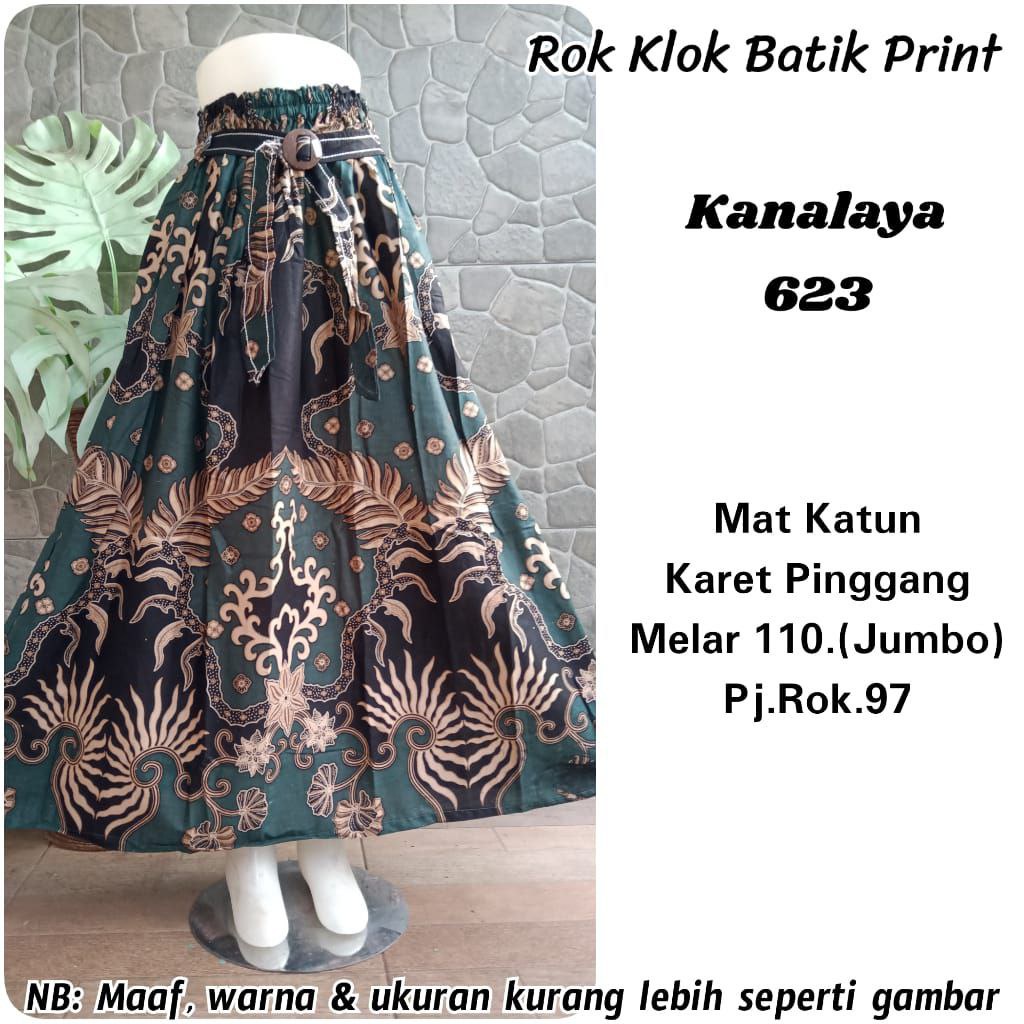 (Dijamin RealPict) Rok Batik original Pekalongan garansi harga termurah Rok Klok Modern By BellaQ-Kanalaya 623
