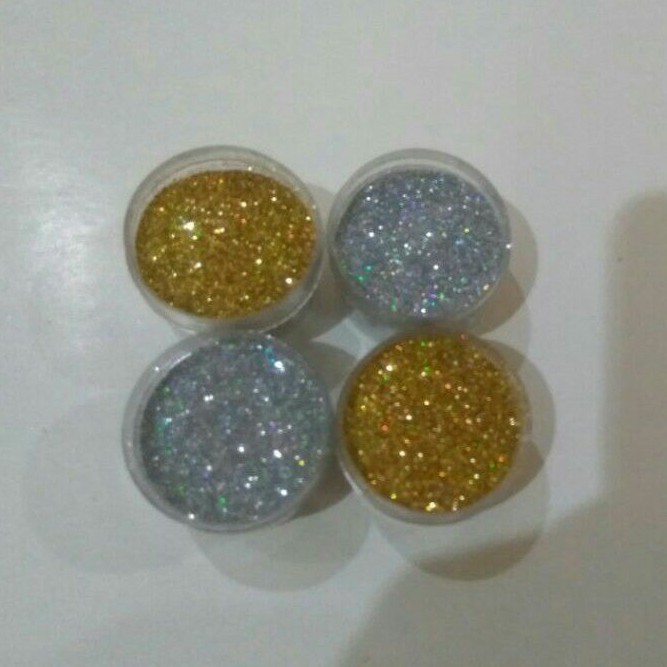 Bubuk Gliter Hologram untuk Nail Arts atau Henna 5gr/gliter powder/glitter holo/glitter pelangi