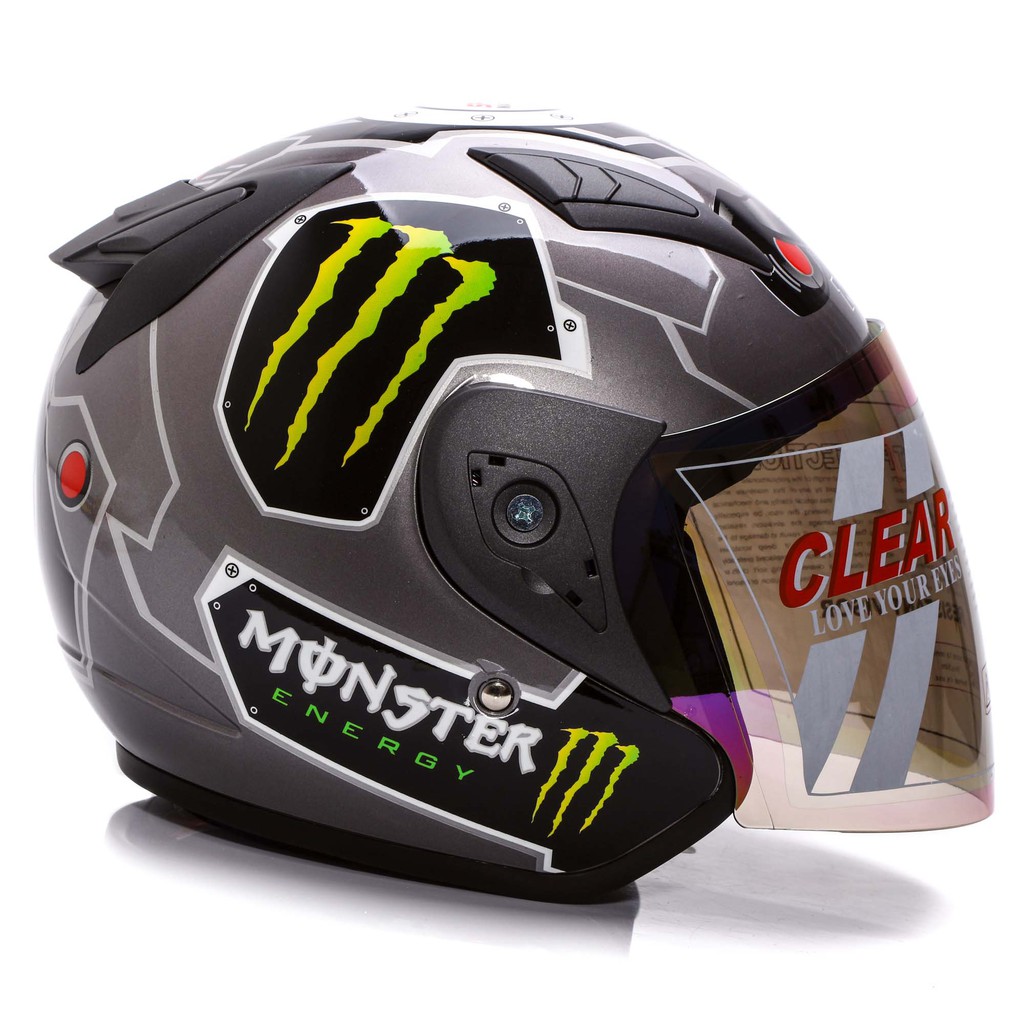 [Helm Dewasa] MSR Helmet Javelin - Monster - Abu Abu + Promo Gratis Sarung Tangan