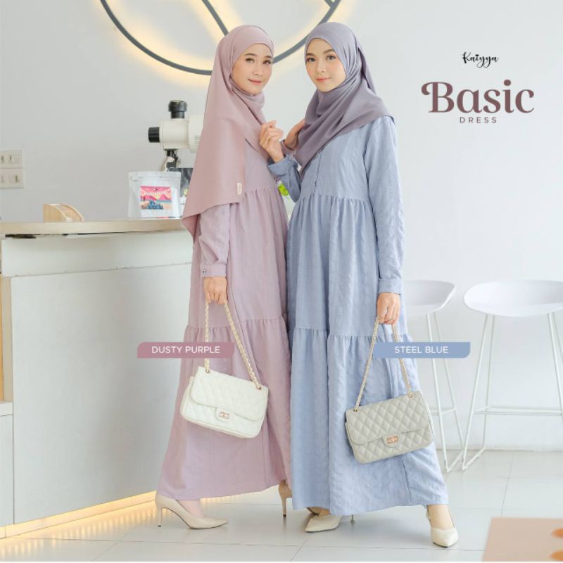 Basic Dress Kaiyya Gamis Nyaman Daily