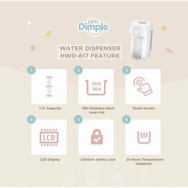 Little Dimple Water Dispenser HWD - 817