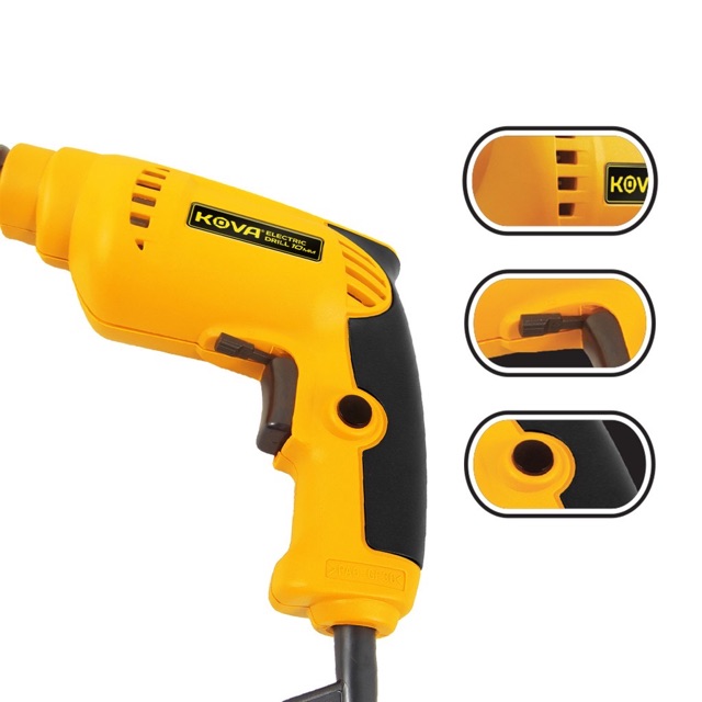 Electric Drill Bor Tangan Listrik 10 mm Reversible Kova