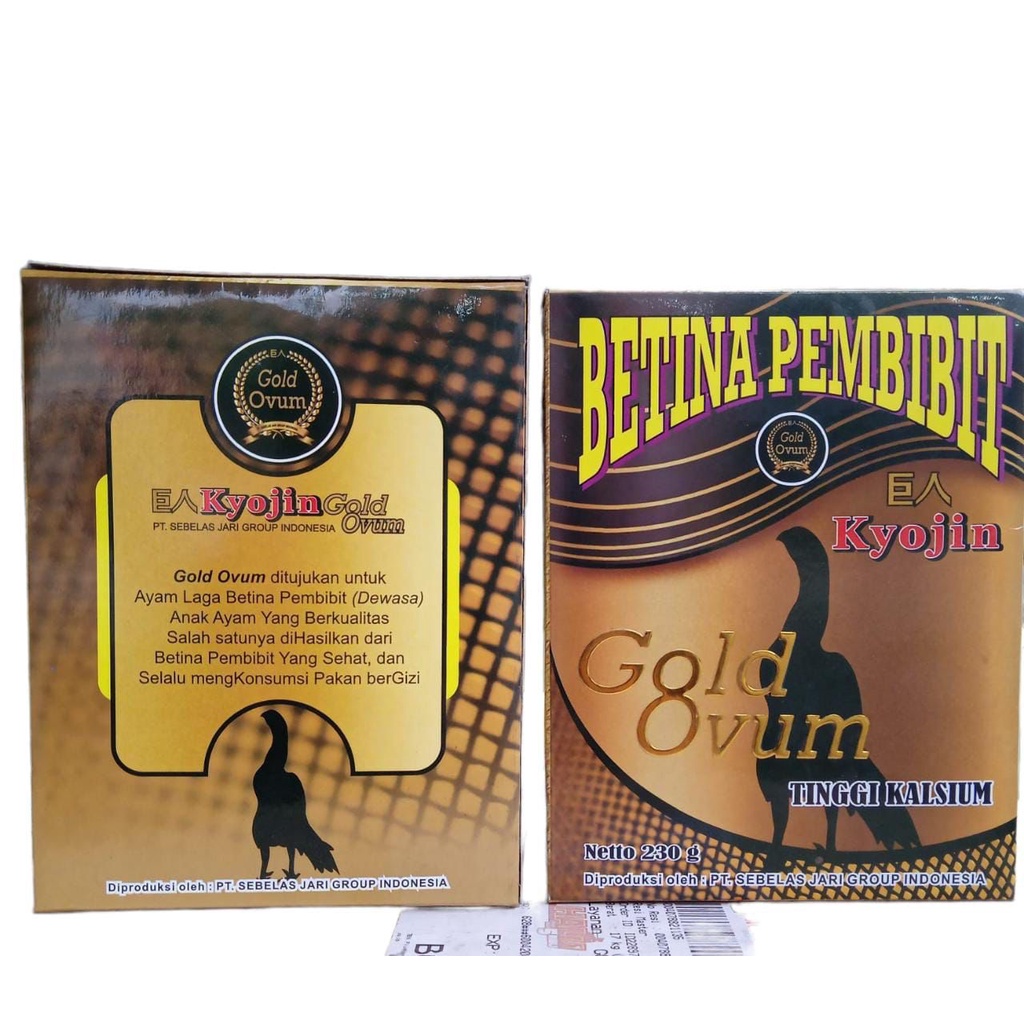 Pakan Ayam Vitamin Ayam Bangkok, Ayam Laga, Ayam Laga Kyojin Gold Ovum Betina pembibit 230gr