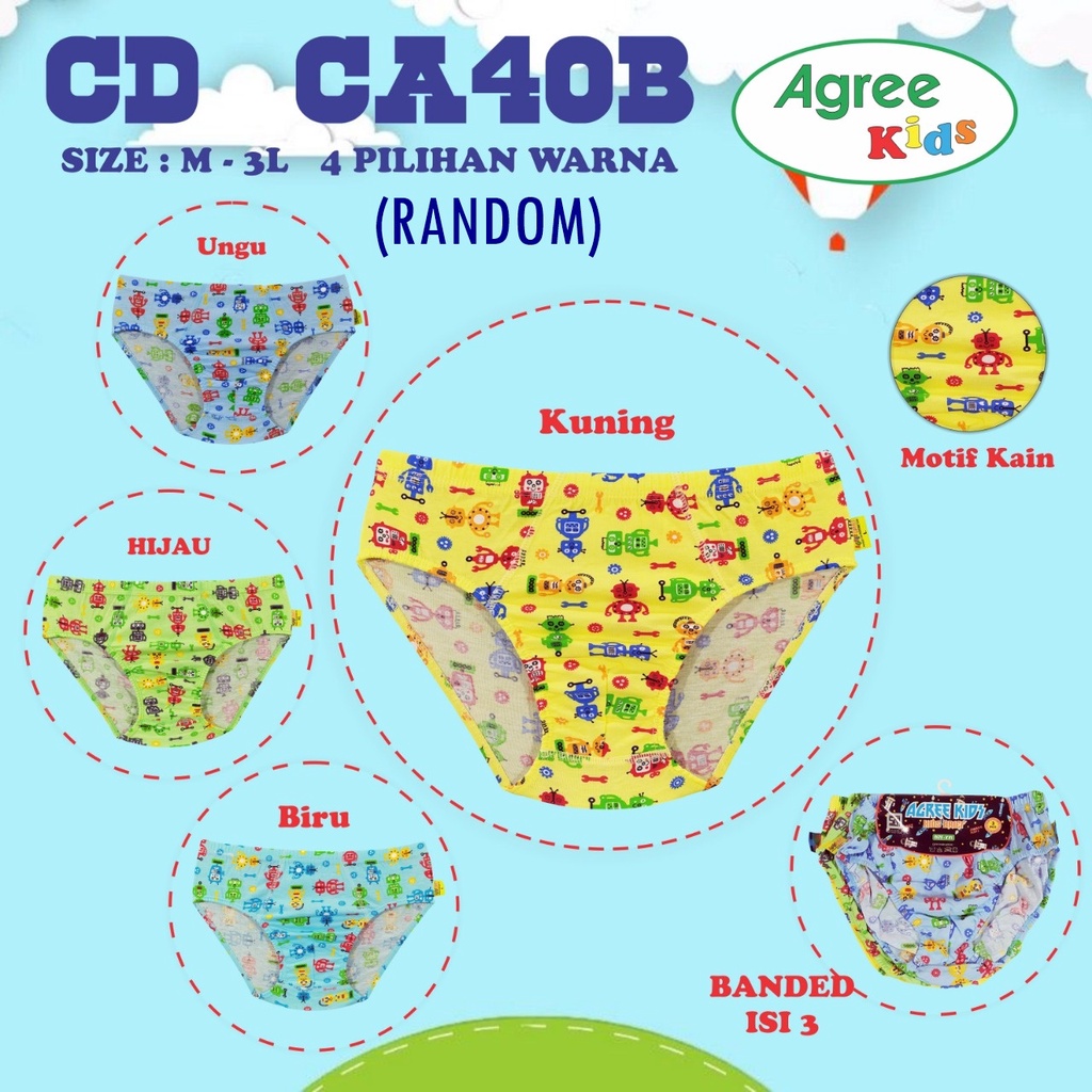 Celana Dalam CD Anak Laki  Cowok Katun / CD Agree Kids