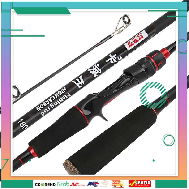 (BISA COD) FTIHSHPKBW Joran Pancing Gun Handle 2 Segments - KBW01