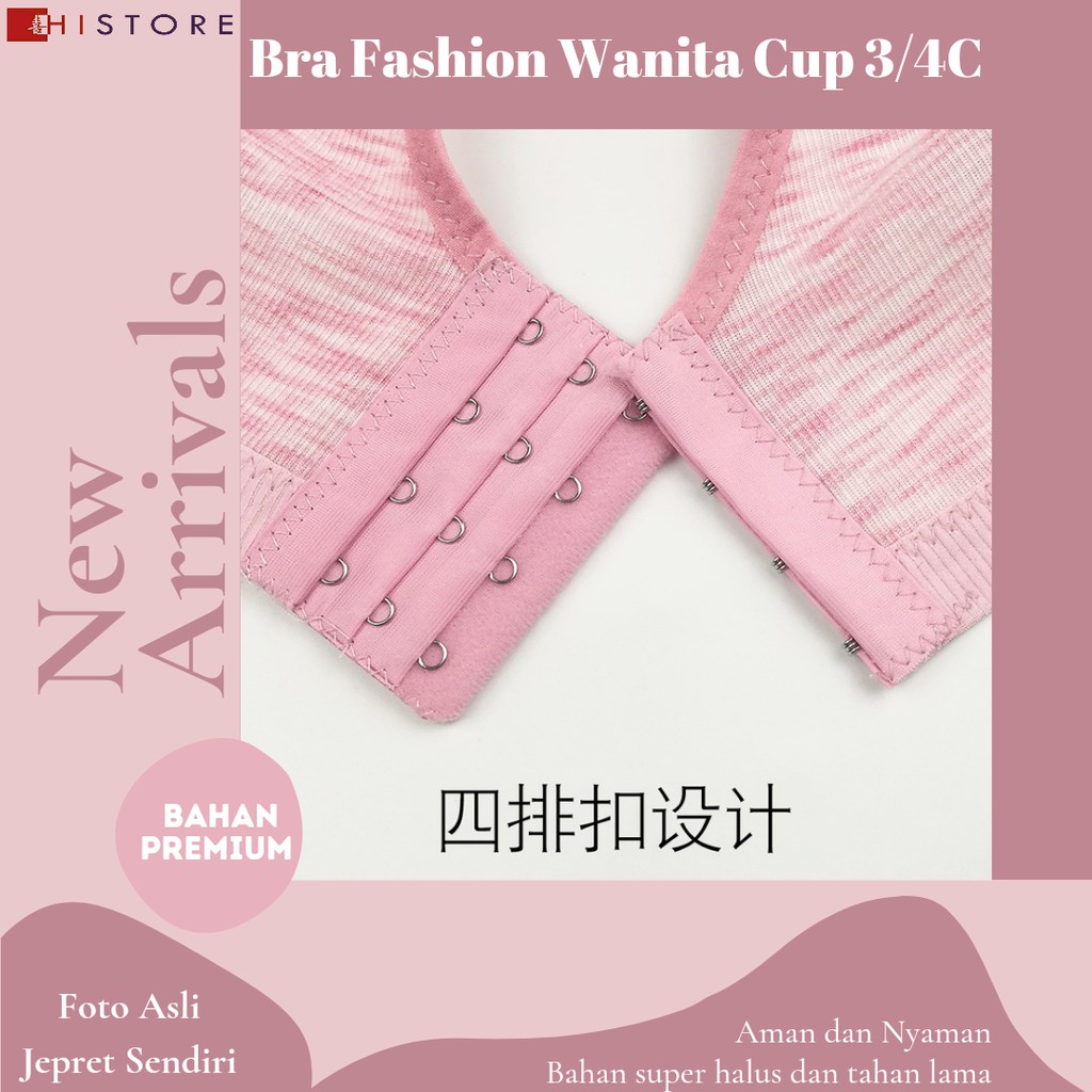 [HI] Bra BH FASHION CUP 3/4C Fashion Wanita Bra Premium Busa Tipis Tanpa Kawat Sangat Nyaman 5538