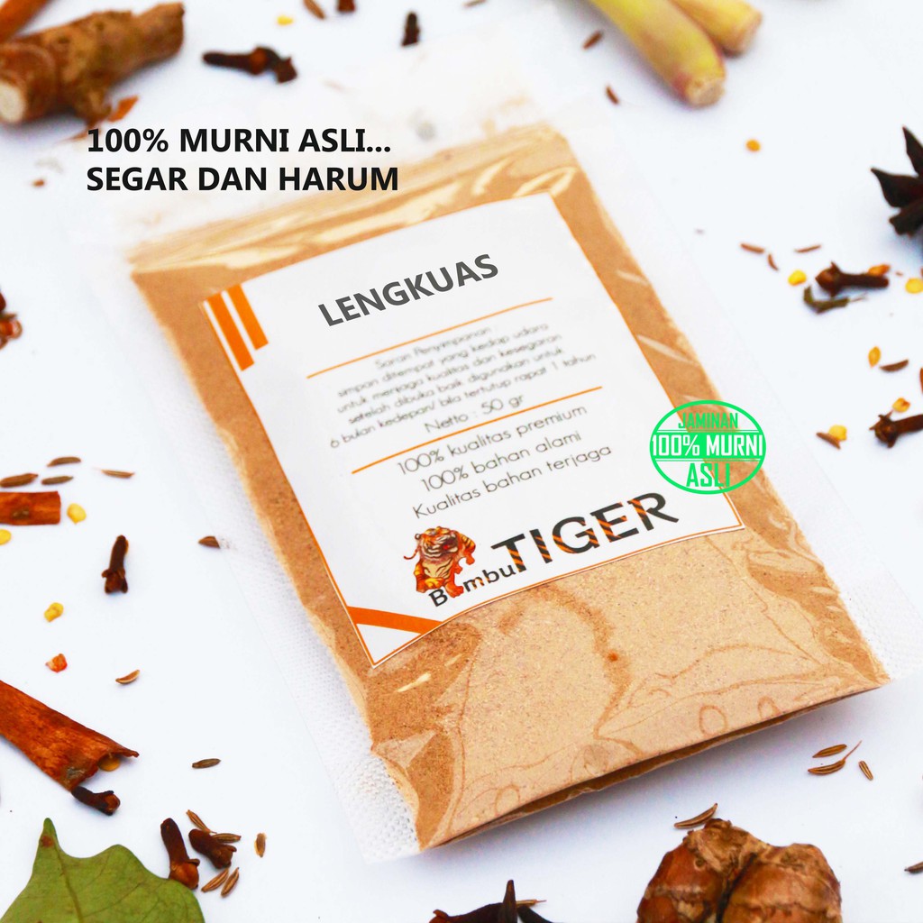 LENGKUAS BUBUK - Laja Kering Powder / Murni Asli / BumbuTiger