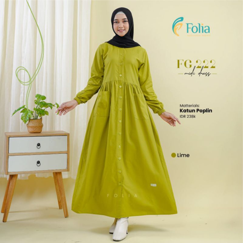 Gamis Folia FG 222 Ready Bisa COD FG222