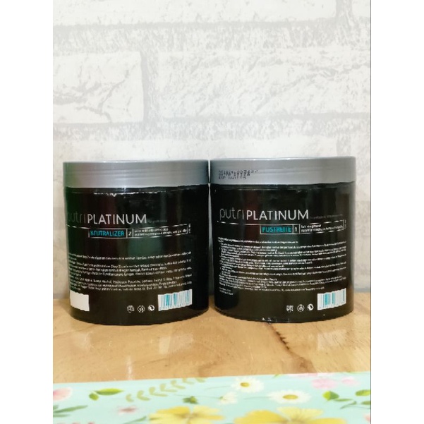 Putri Platinum/Putri netral pelurus rambut Step 1 / Step 2