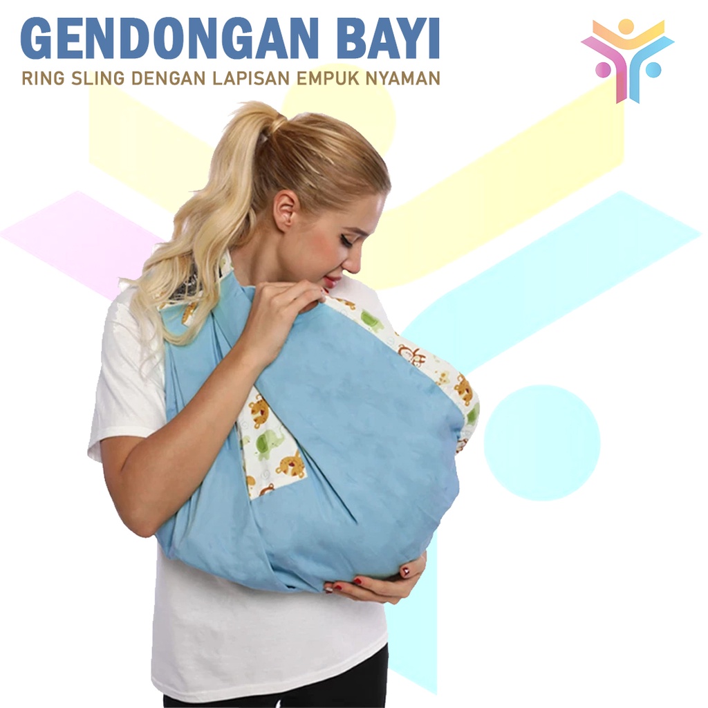 21 || FREE TAS MIKA!! GENDONGAN BAYI RING SLING DENGAN LAPISAN EMPUK NYAMAN || GENDONGAN INSTAN BAYI